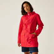 Kurtki i kamizelki sportowe damskie - Regatta Damska kurtka przeciwdeszczowa Navaeh Czerwony, Rozmiar: 46 - miniaturka - grafika 1