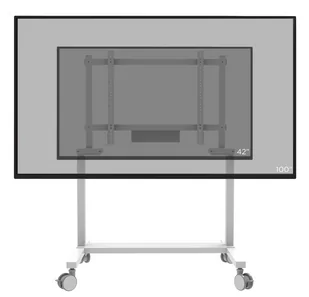 celexon Adjust-42100MW profesjonalny wózek do wyświetlaczy 42-100" | max VESA 800x600 | z elektryczną regulacją wysokości - 65cm - Uchwyty do monitorów - miniaturka - grafika 1