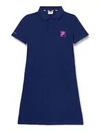 Sukienki - FILA Dziewczęca sukienka polo BURGSINN Medieval Blue, 134/140, Medieval Blue, 134/140 cm - miniaturka - grafika 1