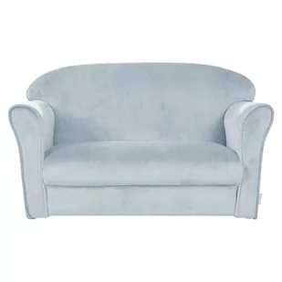 Jasnoniebieska aksamitna sofa dla dzieci 78 cm Lil Sofa – Roba - Fotele i pufy dla dzieci - miniaturka - grafika 1