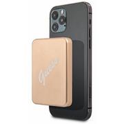 Powerbanki - Guess Powerbank indukcyjny 5W 3000mAh złoty/gold MagSafe GUE001299 - miniaturka - grafika 1