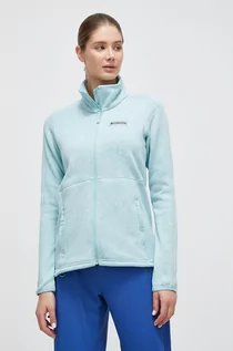 Bluzy damskie - Columbia bluza sportowa Sweater Weather kolor turkusowy melanżowa - grafika 1