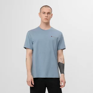Męski t-shirt basic CHAMPION Crewneck T-Shirt - niebieski - Koszulki sportowe męskie - miniaturka - grafika 1