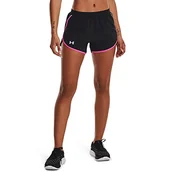 Spodenki damskie - Under Armour Damskie szorty Ua Fly-by 2.0 Spodenki damskie, czarne, 1350196-027, XL - miniaturka - grafika 1