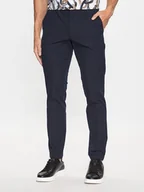 Spodnie męskie - Boss Spodnie materiałowe Kaito1_T 50487754 Granatowy Slim Fit - miniaturka - grafika 1