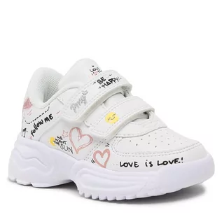 Buty dla dziewczynek - Sneakersy Primigi 3965200 White - grafika 1