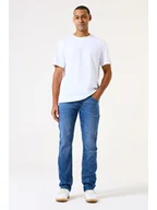 Spodnie męskie - Garcia Dżinsy "Russo" - Slim fit - w kolorze niebieskim - miniaturka - grafika 1