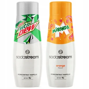 SODASTREAM Mirinda + Mountain Dew Diet zestaw syropów do saturatora 2 szt. - Syropy i koncentraty owocowe - miniaturka - grafika 1