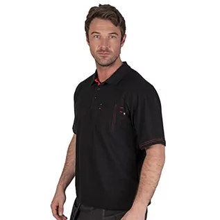 Koszulki męskie - Lee Cooper Męska koszulka polo, czarna, M - grafika 1