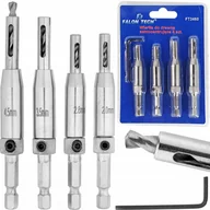 Wiertła - Wiertło Falon-Tech WIERTŁA SAMOCENTRUJĄCE DO ZAWIASÓW DREWNA MEBLI OTWORÓW FREZY HSS 4szt - miniaturka - grafika 1