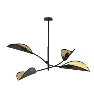 Emibig LOTUS 4 BLACK/GOLD 1106/4 lampa sufitowa żyrandol oryginalny Design abażury 1106/4 - Lampy sufitowe - miniaturka - grafika 2