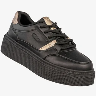 Sneakersy Damskie BIG STAR Buty Sportowe Półbuty Na Platformie Czarne SS274360 Czarny 40 - Półbuty damskie - miniaturka - grafika 1