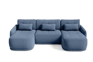 BETTSO Wygodny narożnik do salonu KRABI ciemnoniebieski - Narożniki - miniaturka - grafika 1