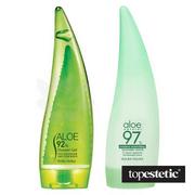 Balsamy i kremy do ciała - Holika Holika Aloe Set ZESTAW Żel pod prysznic z sokiem z aloesu 92% 250 ml + Głęboko nawilżający balsam do twarzy i ciała 240 ml - miniaturka - grafika 1