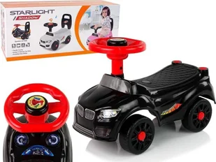 LeanToys Samochód Jeździk QX-3399-2 Klakson Czarny - Jeździki dla dzieci - miniaturka - grafika 1