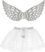 Zabawy w naśladowanie dorosłych - Strój srebrny aniołek rozm. uniwersalny EDUKAMP - miniaturka - grafika 1
