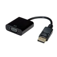 Adaptery i przejściówki - VALUE 12.99.3136 adapter kablowy 0,2 m VGA (D-Sub) DisplayPort Czarny 12.99.3136 - miniaturka - grafika 1