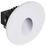 Lampy ścienne - Ideus oczko ścienne schodowe LED Azyl C 1,6W 70lm 4000K białe IP54 03905 03905 - miniaturka - grafika 1