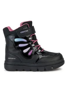 Geox Kozaki J Willaboom Girl B A J36HWA 054FU C9240 M Czarny - Buty dla dziewczynek - miniaturka - grafika 1
