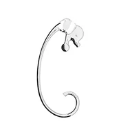 Portfele - Alessi Jumbo FGO05 - designerski haczyk na portfel, w kształcie słonia, stal szlachetna, polerowany, srebrny, 14 x 13 x 28 cm - miniaturka - grafika 1