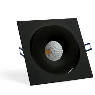 OXYLED Lampa wpuszczana STILLO SQ 8W 24 4000K czarna 892701 - Oprawy, klosze i abażury - miniaturka - grafika 1