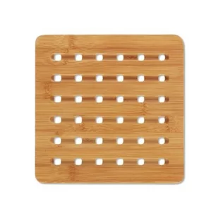 podkładka pod gorące naczynia, bambus, 20 x 20 x 1 cm kod: KE-11797 + Sprawdź na SuperWnetrze.pl - Podstawki pod garnki - miniaturka - grafika 1