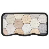 Wycieraczki - Ociekacz na buty 38 x 75 cm Hexagon Stones Boot Tray wielokolorowy - miniaturka - grafika 1