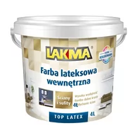 Farby wewnętrzne - Farba Top Latex 4 l - miniaturka - grafika 1