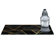 Lampiony i znicze - SZKLANA PODSTAWKA POD ZNICZE z dedykacją 60x20cm Elegancja 361c - miniaturka - grafika 1