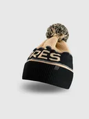 Czapki męskie - 4F Czapka zimowa z dodatkiem wełny męska - beżowa M - miniaturka - grafika 1