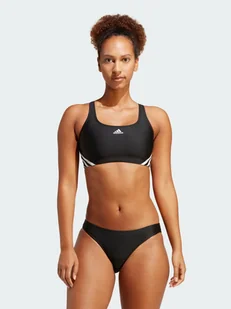 Strój kąpielowy dwuczęściowy damski Adidas 3S Sporty Bik IB5985 36 Czarny (4066752859095) - Stroje kąpielowe - miniaturka - grafika 1