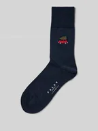 Skarpetki męskie - Skarpety z mieszanki żywej wełny z wyhaftowanym motywem - miniaturka - grafika 1