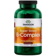 Witaminy i minerały - SWANSON Super Stress B-Complex z Witaminą C - 240 kapsułek - miniaturka - grafika 1