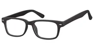 Okulary korekcyjne, oprawki, szkła - Okulary Zerówki klasyczne oprawki Sunoptic CP156 czarne - miniaturka - grafika 1