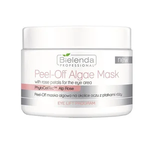 Bielenda PROFESSIONAL Peel-off maska algowa na okolice oczu z płatkami róży 90g xml_122112 - Peelingi i scruby do twarzy - miniaturka - grafika 2