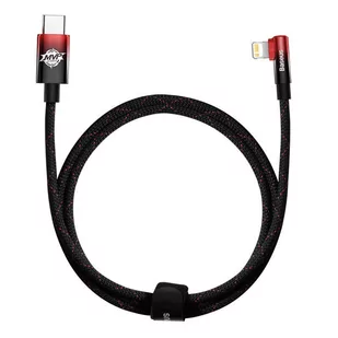 Kabel USB-C do Lightning Baseus MVP 20W 1m (czarno-czerwony)) - Kable USB - miniaturka - grafika 2