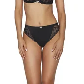 Komplety bielizny - Figi damskie z koronką AV 2104 czarne  M - miniaturka - grafika 1