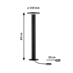 Paulmann Plug & Shine Plate słupek LED 2 200 K - Lampy ogrodowe - miniaturka - grafika 1