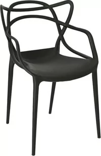 Mufart Zestaw 4 czarnych krzeseł o salonu gabinetu restauracji kuchni i jadalni SALA model_3379_4-KATO-SALY31 - Krzesła - miniaturka - grafika 2