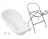 Wanienki dla dzieci - WANNA DLA DZIECKA ZESTAW 3w1 TEGA BABY WANIENKA 102cm + KOREK + STOJAK - miniaturka - grafika 1
