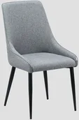Krzesła - Krzesło tapicerowane SABOR ciemnoszare HOMLA - miniaturka - grafika 1