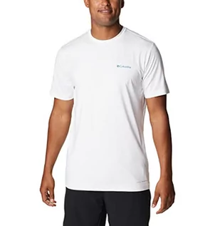 Koszulki męskie - Columbia Tech Trail Męski T-Shirt, Biały, M - grafika 1