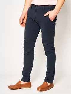 Spodnie męskie - Levi's Spodnie materiałowe Chino 17199-0013 Granatowy Slim Taper Fit - grafika 1