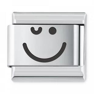 Murrano ITALIAN CHARMS Symbole Emocje Buźka Mrugnięcie IH-165 - Charmsy - miniaturka - grafika 1