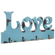Wieszaki i stojaki - vidaXL Wieszak ścienny na płaszcze LOVE, 50 x 23 cm - miniaturka - grafika 1