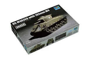 Trumpeter Model plastikowy Czołg US M4A3E8 105mm M4  OD 199 ZŁ! GXP-664946 - Modele do sklejania - miniaturka - grafika 1