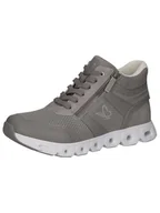 Botki damskie - CAPRICE Damskie sztyblety Lace Boot Flat 9-25221-43, Grey Comb, 42 EU - miniaturka - grafika 1