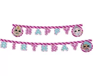 Urodziny dziecka - PROCOS DISNEY Baner Happy Birthday LOL Glitterati 210 cm 1 szt 90863 - miniaturka - grafika 1