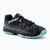 Buty sportowe damskie - Buty do padla damskie Babolat Sensa black/tanager turquoise - miniaturka - grafika 1