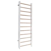 Wyposażenie sportowe i gimnastyczne - drabinka gimnastyczna klasyczna biała - drewno 240x70 cm - miniaturka - grafika 1